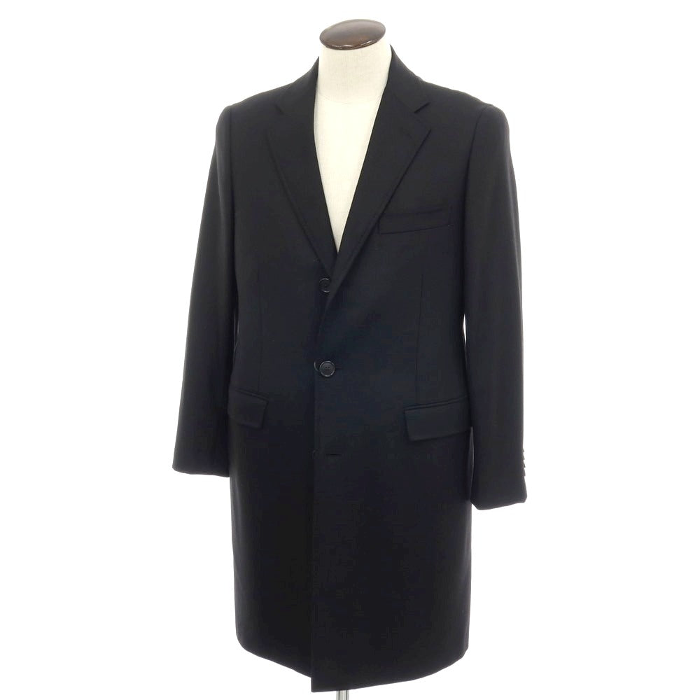 【中古】ユナイテッドアローズ UNITED ARROWS ウールカシミヤ チェスターフィールドコート ブラック【サイズ50】【 状態ランクB 】【 メンズ 】