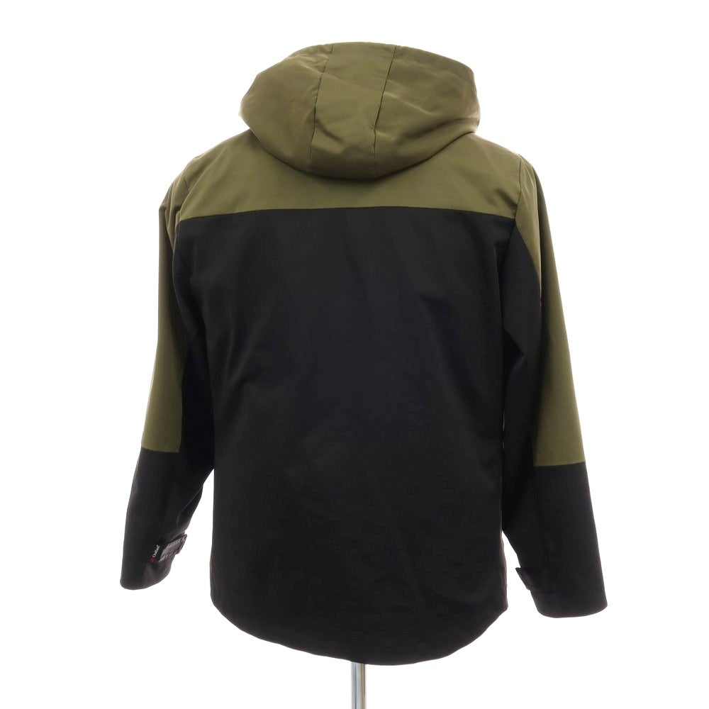 【中古】シップス SHIPS Colors ポリエステル フーデッド マウンテンパーカー オリーブxブラック【サイズL】【 状態ランクC 】【 メンズ 】