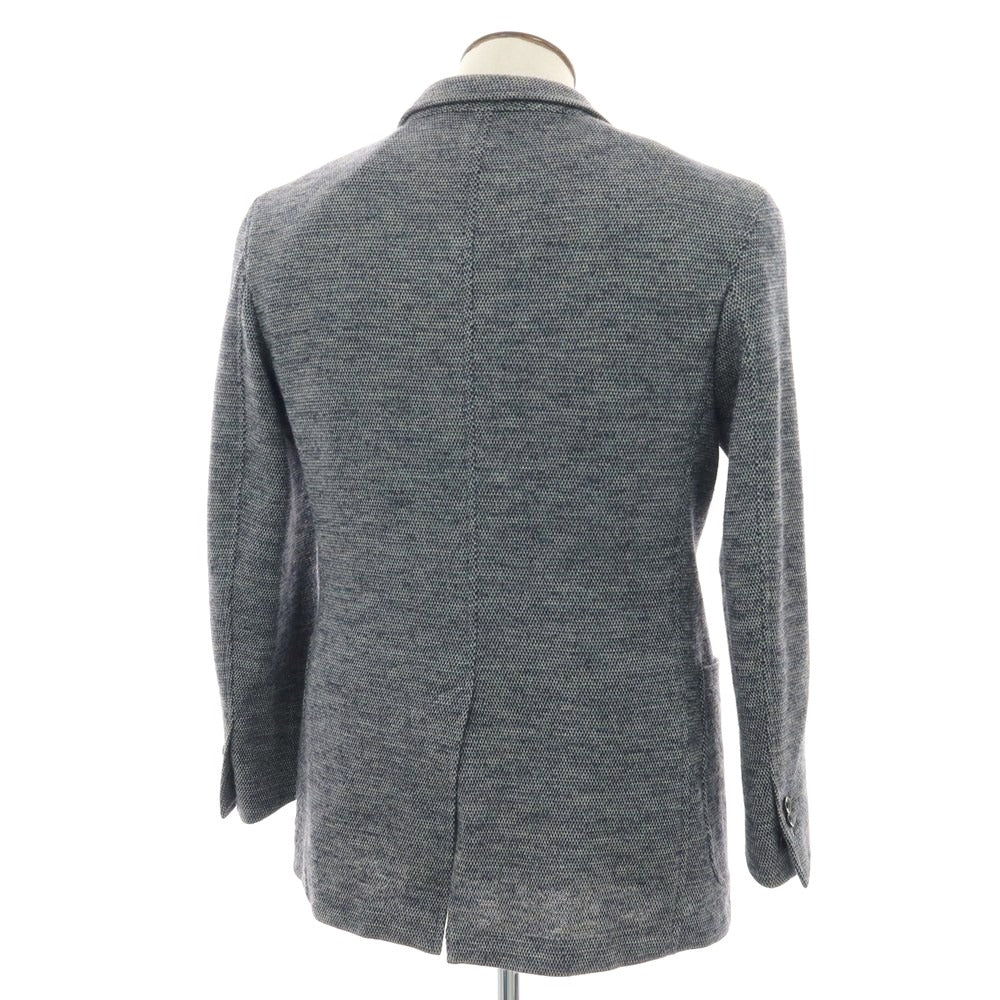 【中古】ボリオリ BOGLIOLI DOVER ウールジャージー カジュアルジャケット ネイビーxホワイト【サイズ50】【 状態ランクB 】【 メンズ 】