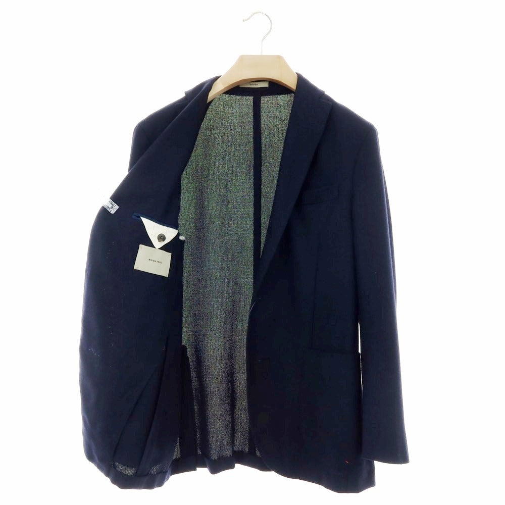 【中古】ボリオリ BOGLIOLI DOVER ウールシルクカシミヤ テーラードジャケット ネイビー【サイズ50】【 状態ランクC 】【 メンズ 】