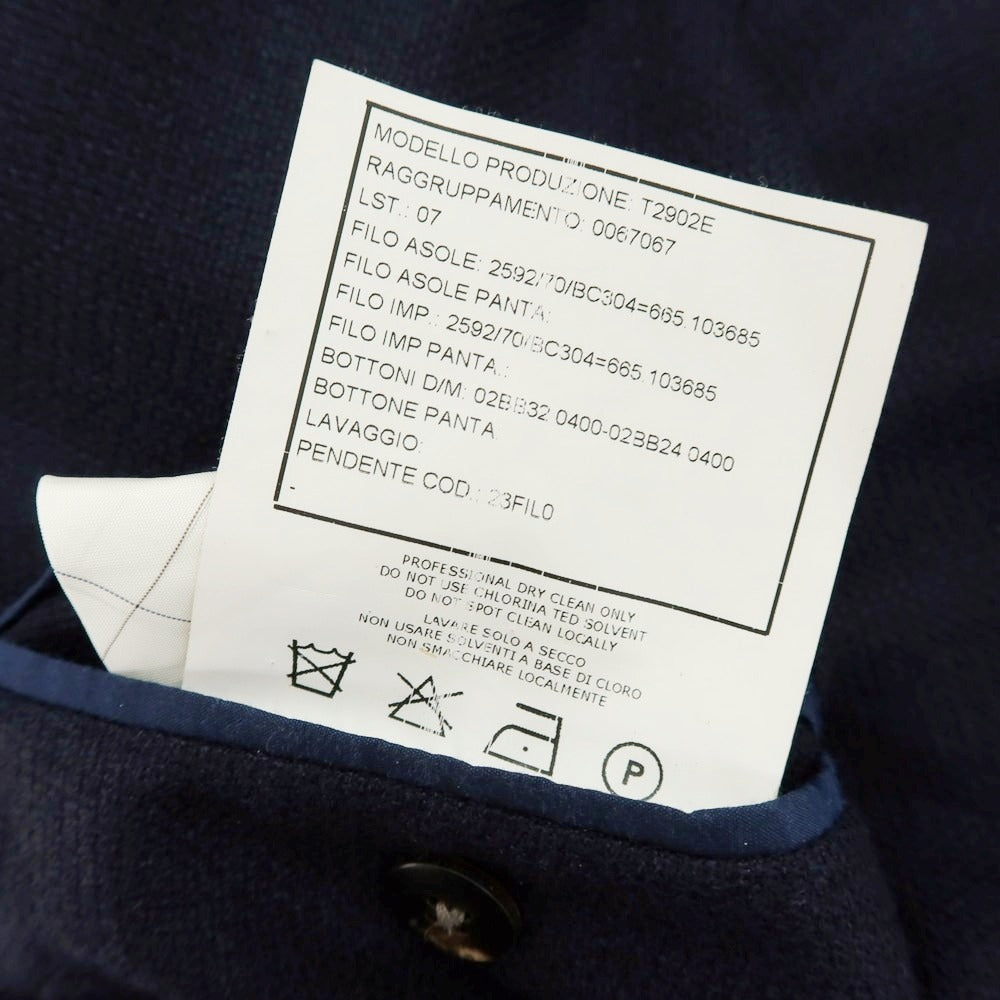 【中古】ボリオリ BOGLIOLI DOVER ウールシルクカシミヤ テーラードジャケット ネイビー【サイズ50】【 状態ランクC 】【 メンズ 】