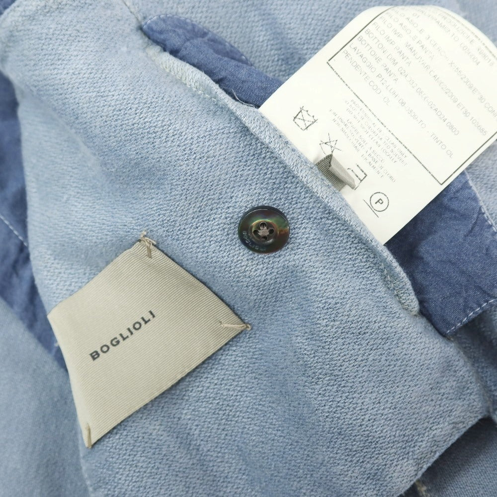 【中古】ボリオリ BOGLIOLI K.JACKET リネンコットン 2B カジュアルジャケット ライトブルー【サイズ50】【 状態ランクC 】【 メンズ 】