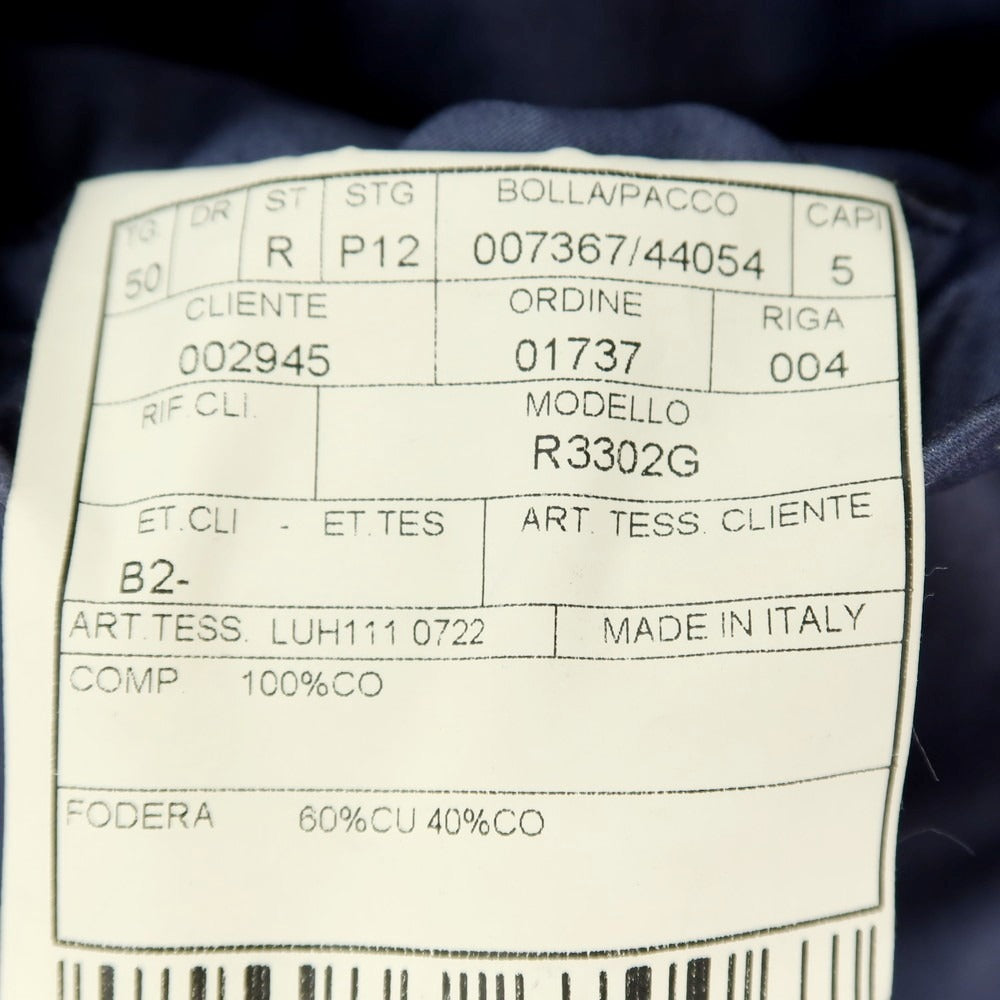 【中古】ボリオリ BOGLIOLI COAT コットン 3B テーラードジャケット スモークブルー【サイズ50】【 状態ランクC 】【 メンズ 】