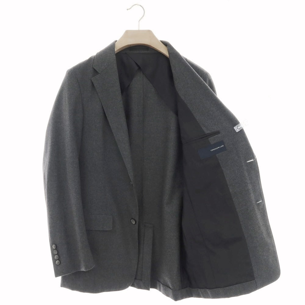 【中古】トゥモローランド TOMORROWLAND ストレッチウール テーラードジャケット グレー【サイズ50】【 状態ランクB 】【 メンズ 】