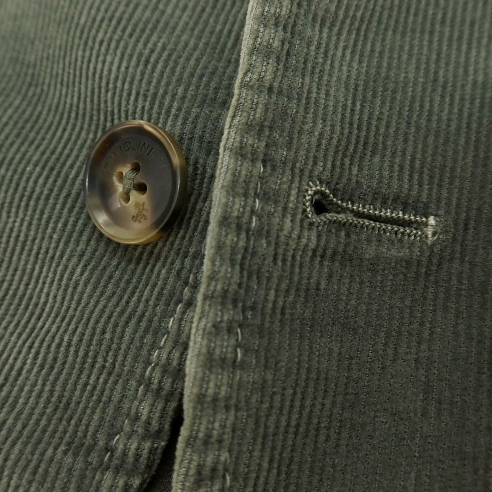 【中古】トンボリーニ TOMBOLINI コーデュロイ カジュアルジャケット スモークグリーン【サイズ50】【 状態ランクC 】【 メンズ 】