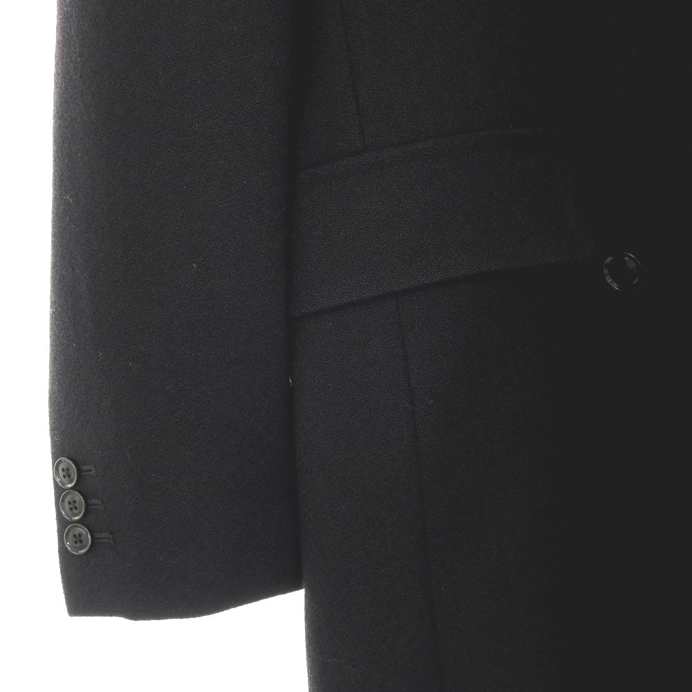 【中古】ヒロコ コシノ HIROKO KOSHINO ウール ダブルブレストコート ブラック【サイズM】【 状態ランクB 】【 メンズ 】