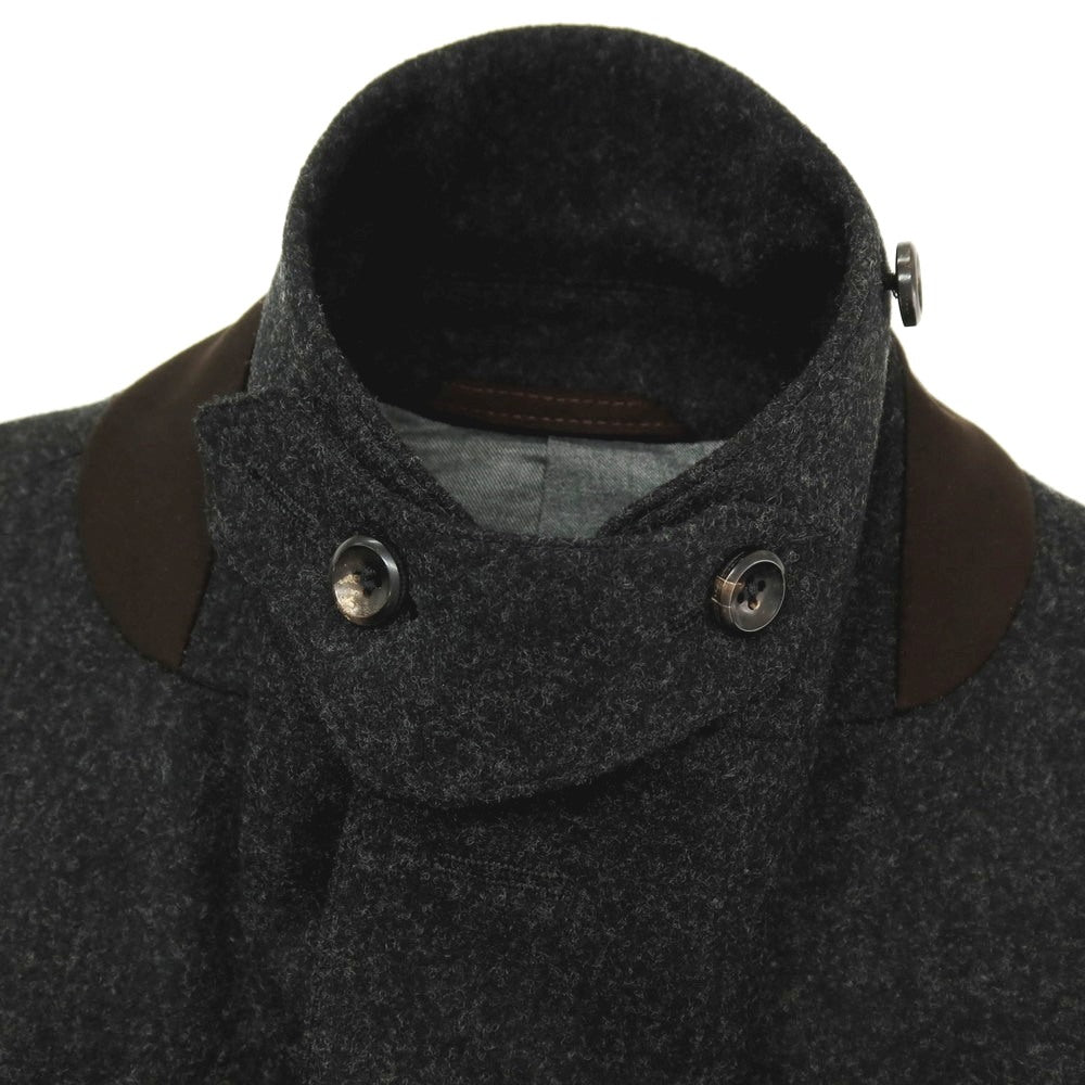 【中古】ルイジ ビアンキ マントヴァ Luigi Bianchi Mantova ウール チェスターフィールドコート チャコールグレー【サイズ46】【 状態ランクB 】【 メンズ 】