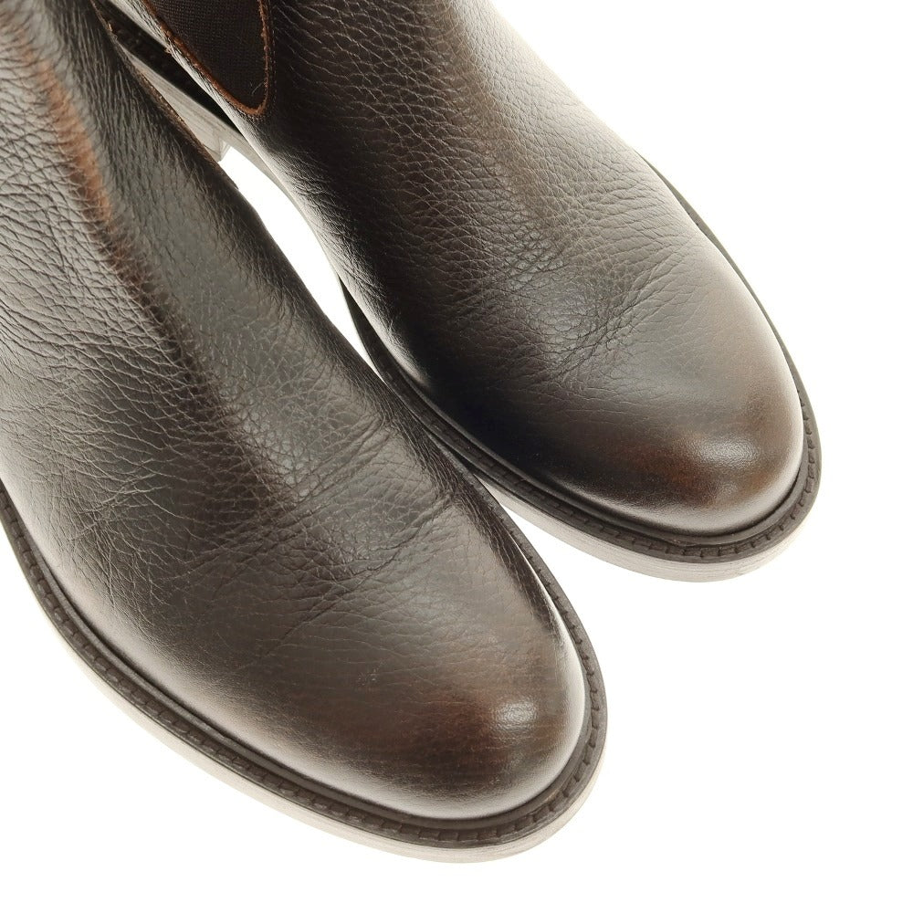 【中古】ペルノイ Per noi MAN.TO サイドゴアブーツ ダークブラウン【サイズ39】【 状態ランクA 】【 メンズ 】