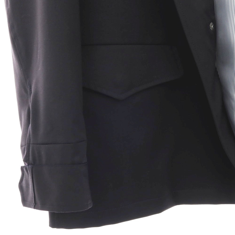 【中古】その他ブランド Brand Super130’S ウール スタンドカラー ミリタリージャケット ダークネイビー【サイズ表記なし(S位)】【 状態ランクA 】【 メンズ 】