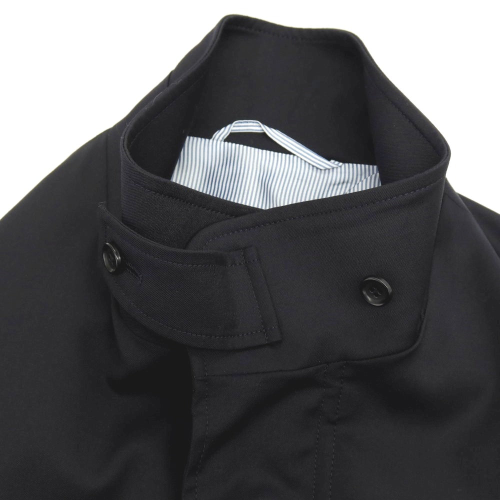 【中古】その他ブランド Brand Super130’S ウール スタンドカラー ミリタリージャケット ダークネイビー【サイズ表記なし(S位)】【 状態ランクA 】【 メンズ 】