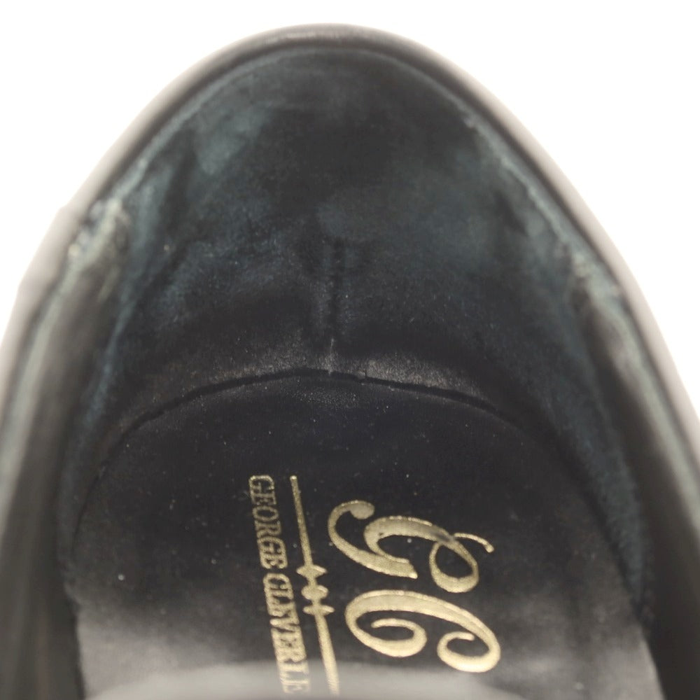 【SALE10%OFF/返品不可】【中古】ジョージ クレバリー GEORGE CLEVERLEY タッセルローファー ブラック【 サイズ7 1/2E 】【 状態ランクB 】【 メンズ 】