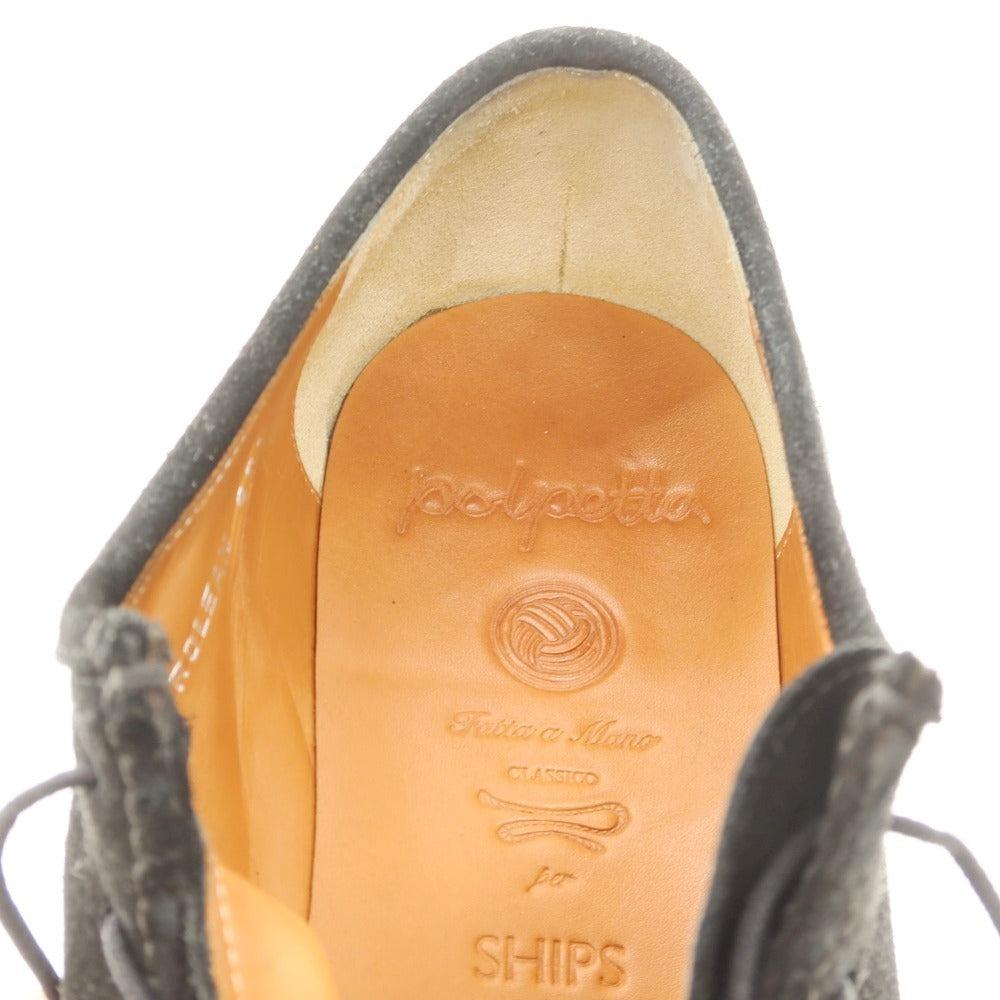 【中古】ポルペッタ polpetta SHIPS別注 モカシン ブラック【サイズ40 1/2】【 状態ランクB 】【 メンズ 】