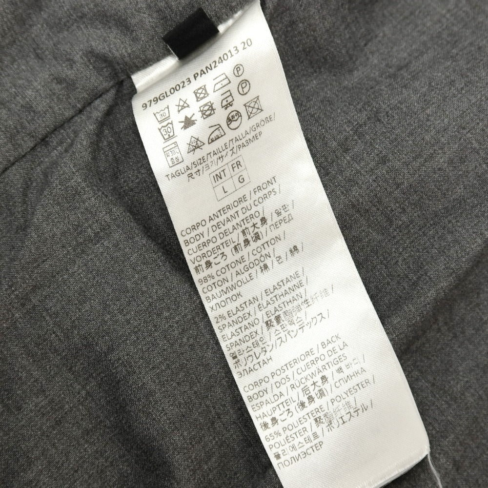 【中古】イレブンティ eleventy コットンポリウレタン カジュアル系ジレ ベスト オリーブカーキ系xグレー【サイズL】【 状態ランクC 】【 メンズ 】