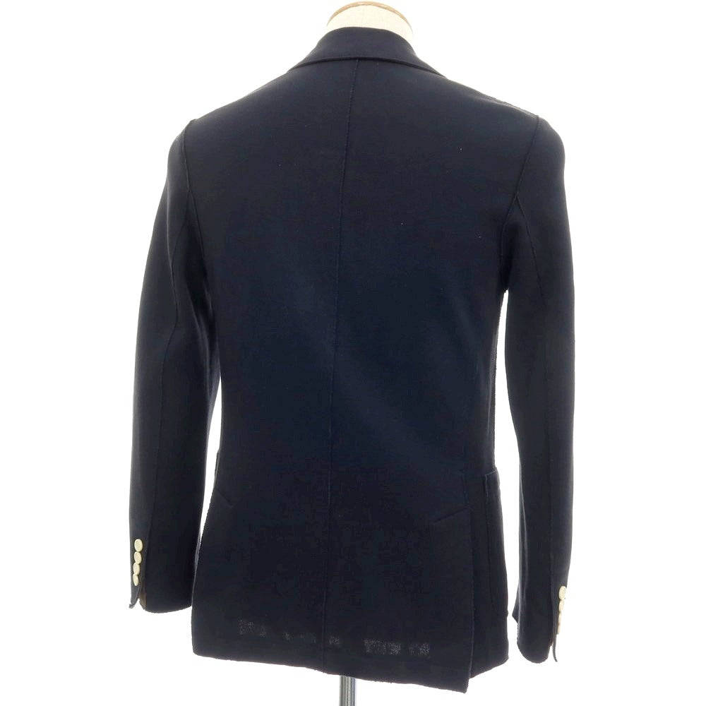 【中古】イレブンティ eleventy コットンポリエステル ジャージー 2B テーラードジャケット ネイビー【サイズ42 8R】【 状態ランクB 】【 メンズ 】