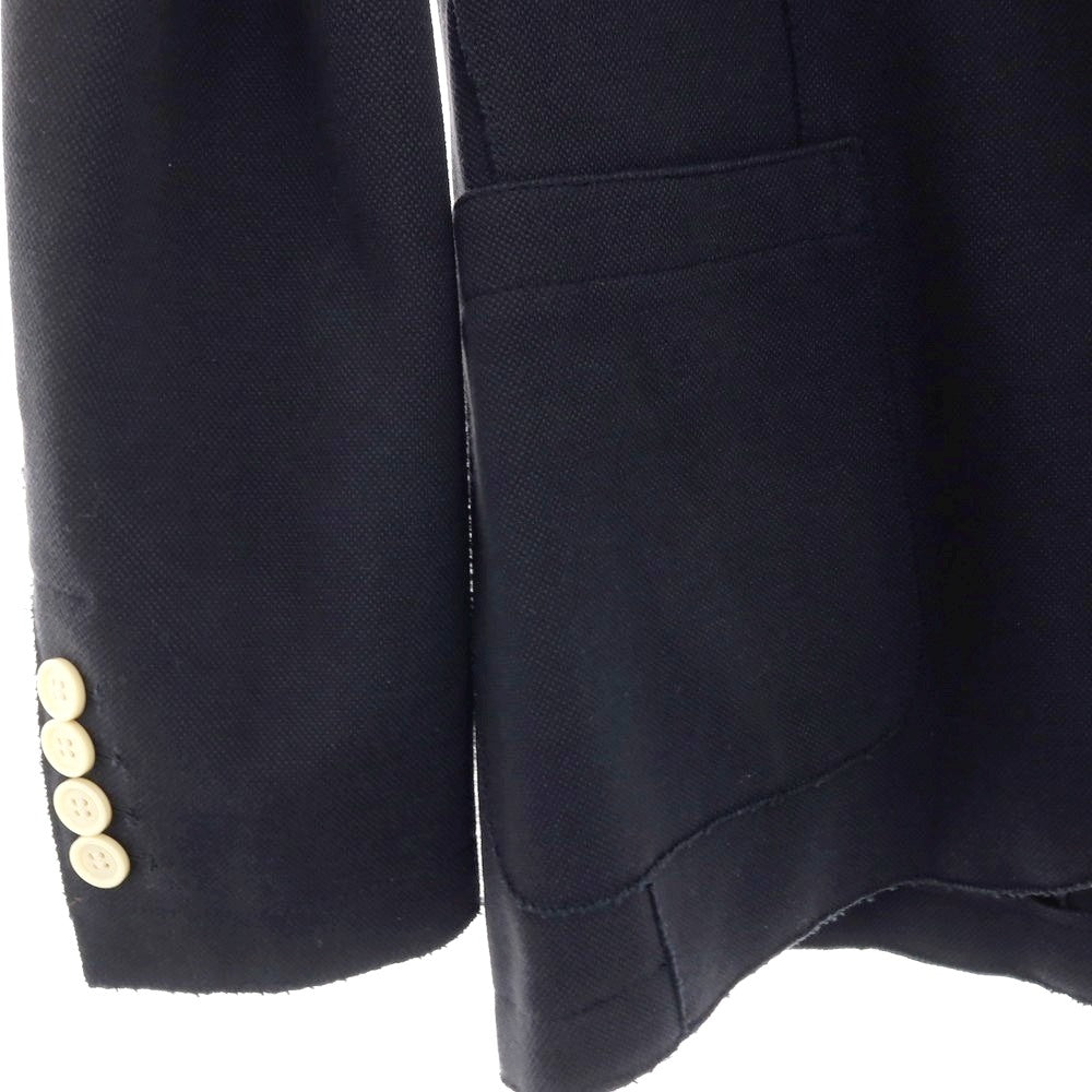 【中古】イレブンティ eleventy コットンポリエステル ジャージー 2B テーラードジャケット ネイビー【サイズ42 8R】【 状態ランクB 】【 メンズ 】