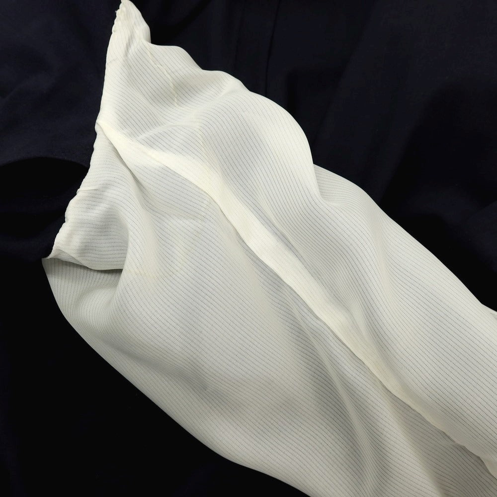 【中古】トゥモローランド TOMORROWLAND PILGRIM ウールシルク 2B テーラードジャケット ネイビー【サイズ42】【 状態ランクC 】【 メンズ 】