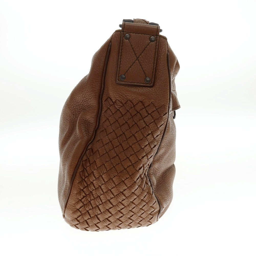 【中古】ボッテガヴェネタ BOTTEGAVENETA ショルダーバッグ ブラウン【 状態ランクC 】【 メンズ 】