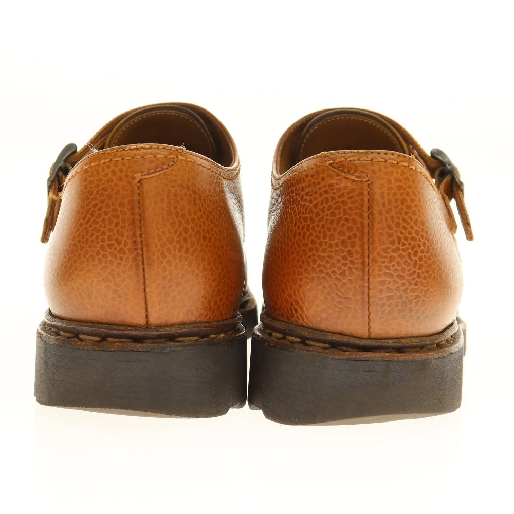 【中古】パラブーツ Paraboot WILLIAM ダブルモンク ドレスシューズ ライトブラウン【サイズ5 1/2】【 状態ランクC 】【 メンズ 】