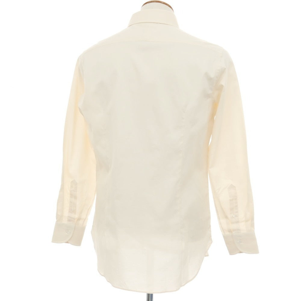 【中古】ビームスエフ BEAMS F タブカラー ドレスシャツ ベージュ【サイズ40】【 状態ランクB 】【 メンズ 】