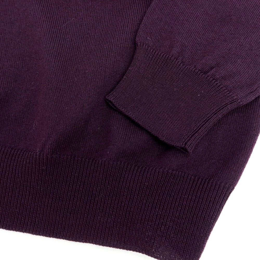 【中古】アレッサンドロルッピ Alessandro Luppi ハイゲージ ウール モックネック プルオーバーニット パープル【サイズ46】【 状態ランクA 】【 メンズ 】