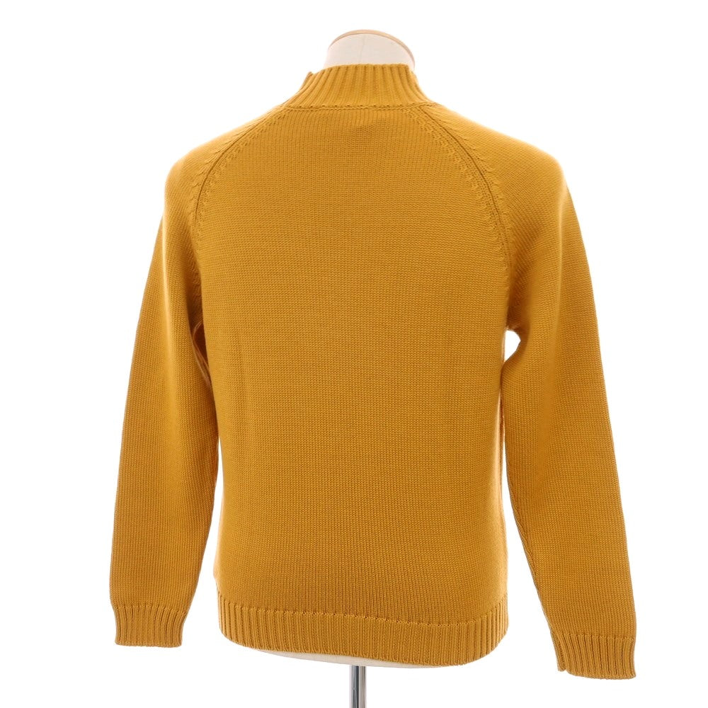 【中古】ザノーネ ZANONE ミドルゲージ ウール モックネック プルオーバーニット マスタード【サイズ46】【 状態ランクB 】【 メンズ 】