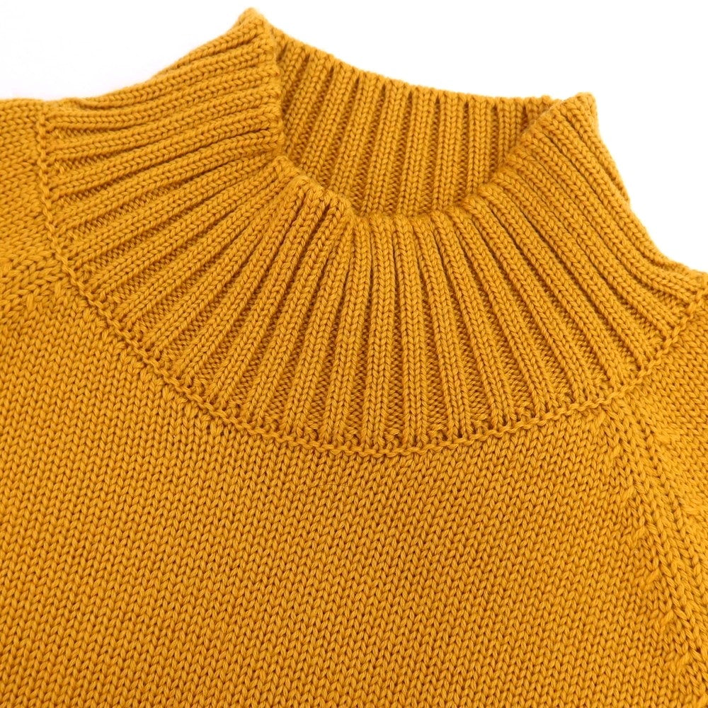 【中古】ザノーネ ZANONE ミドルゲージ ウール モックネック プルオーバーニット マスタード【サイズ46】【 状態ランクB 】【 メンズ 】