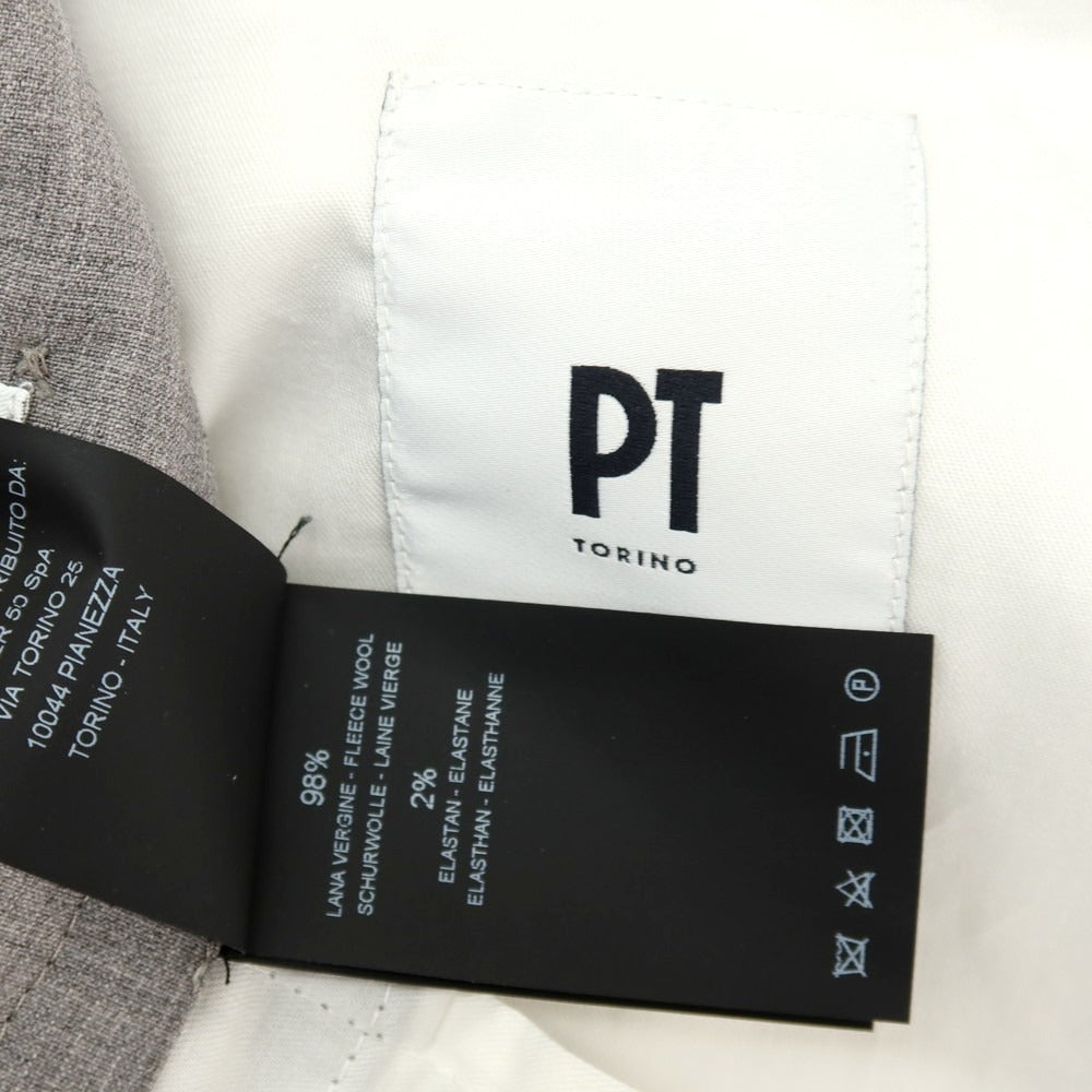 【中古】ピーティートリノ PT TORINO ウールポリウレタン ドレススラックスパンツ グレー【サイズ46】【 状態ランクB 】【 メンズ 】