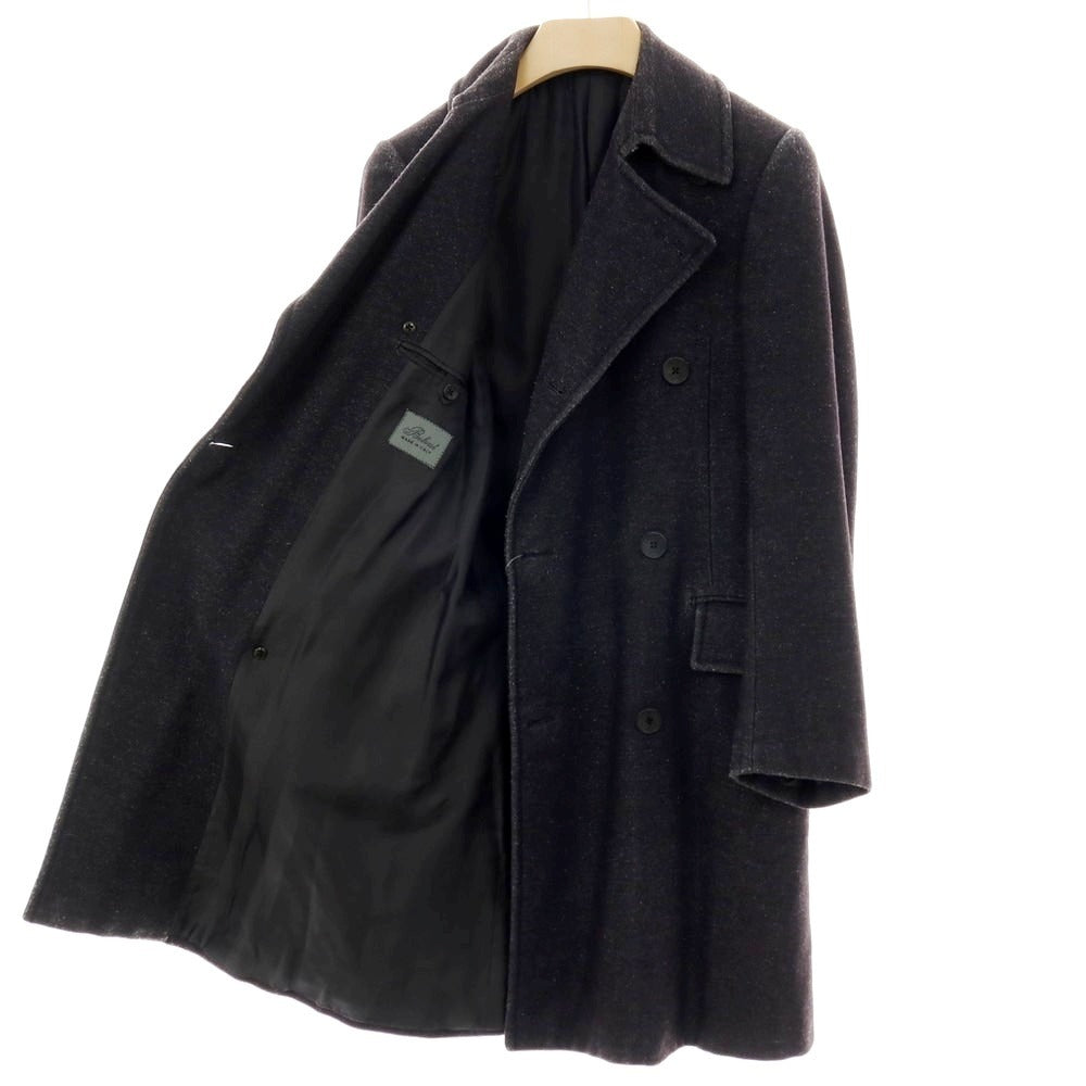 【中古】ベルベスト Belvest ウールポリエステル ダブルブレストコート チャコール【サイズ42】【 状態ランクC 】【 メンズ 】