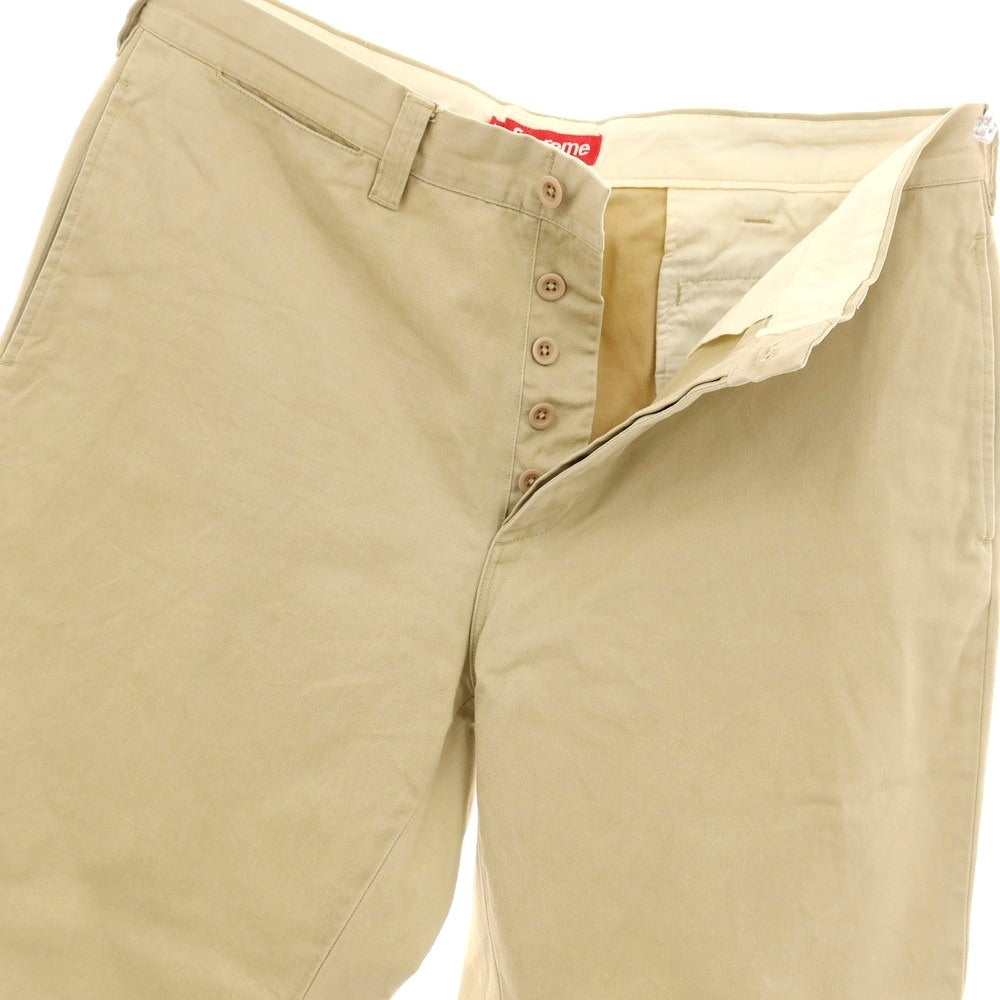 【中古】シュプリーム Supreme 2025年秋冬 Chino Pant コットン チノパンツ ベージュ【サイズ34】【 状態ランクC 】【 メンズ 】