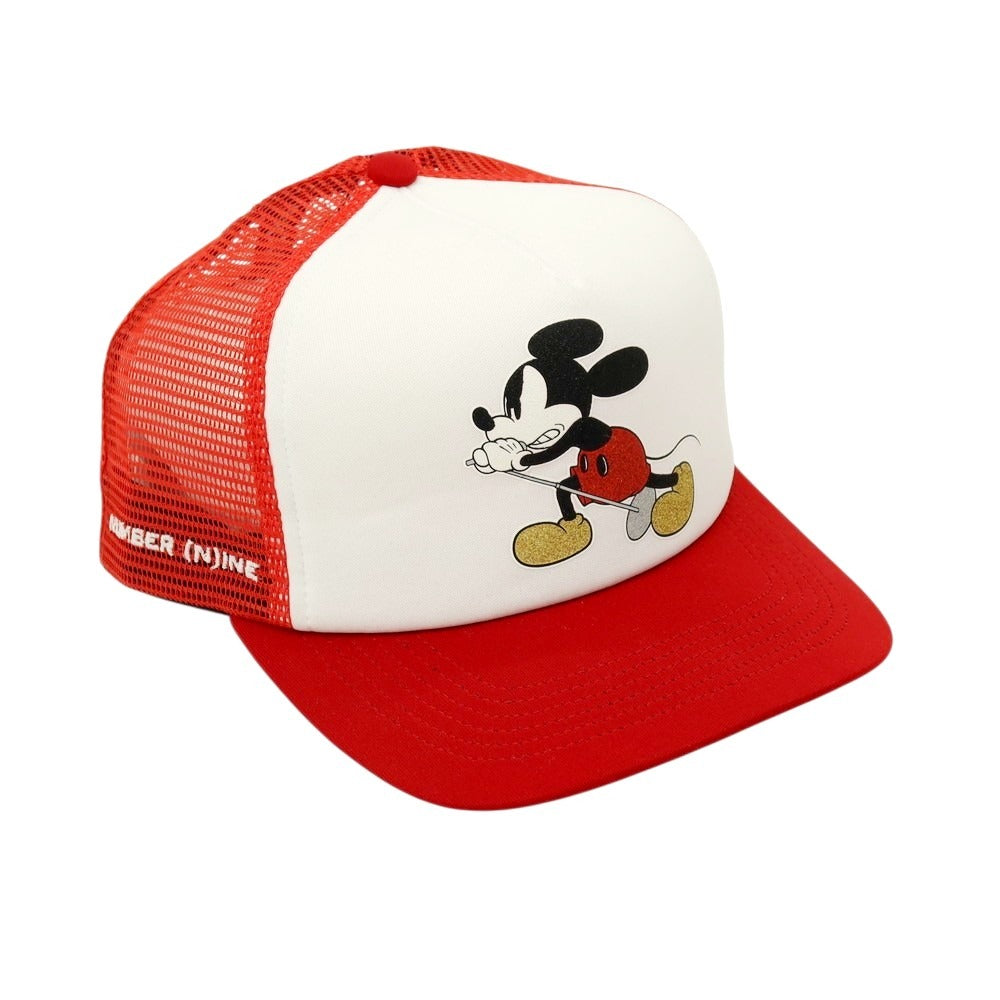 【中古】シュプリーム Supreme × Number (N)ine、Mickey Mouse 2025年秋冬 Mesh Back 5 Panel キャップ レッド【サイズONE SIZE(58cm)】【 状態ランクA 】【 メンズ 】