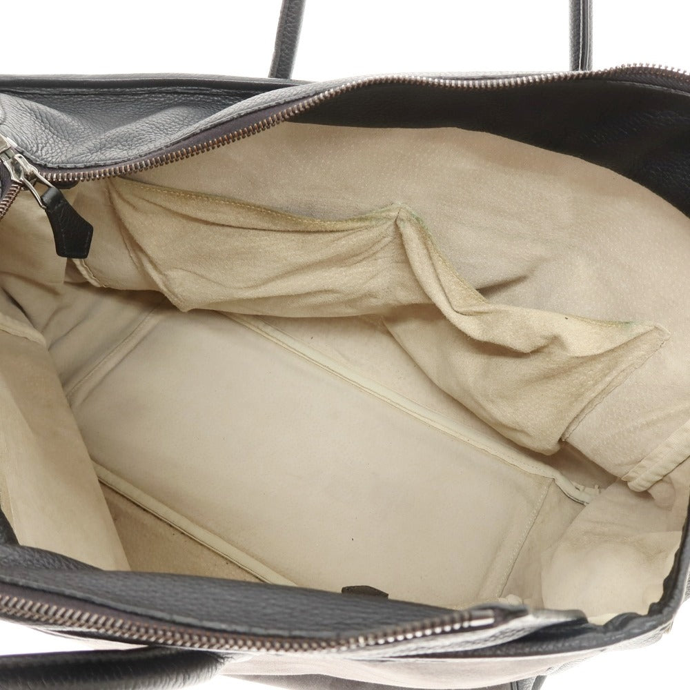 【中古】シセイ Cisei スエード レザー トートバッグ グレーxブラック【 状態ランクD 】【 メンズ 】