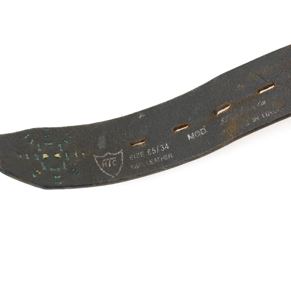 【中古】エイチティーシー HTC レザー スタッズ ベルト ブラック【サイズ85/34】【 状態ランクC 】【 メンズ 】
