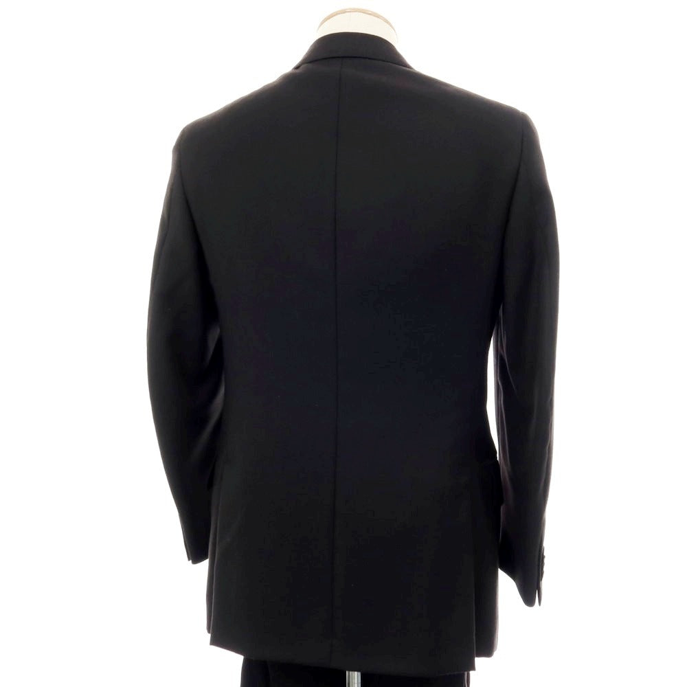 【中古】イザイア ISAIA ウール GREGORY 3つボタンスーツ ブラック【サイズ44】【 状態ランクD 】【 メンズ 】