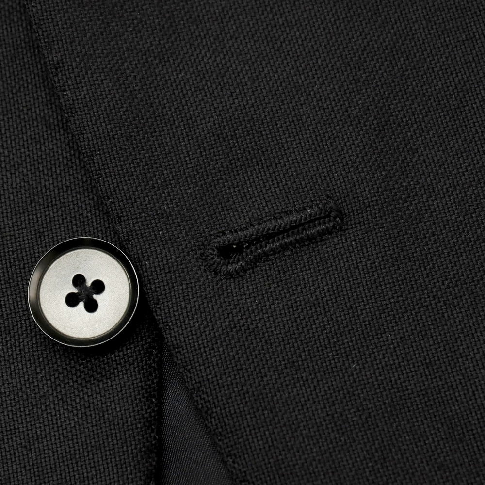 【中古】イザイア ISAIA ウール GREGORY 3つボタンスーツ ブラック【サイズ44】【 状態ランクD 】【 メンズ 】