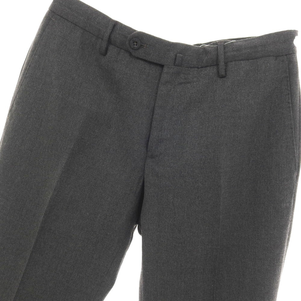 【中古】インコテックス INCOTEX ストレッチ ウールポリエステル ドレススラックスパンツ ダークグレー【サイズ46】【 状態ランクB 】【 メンズ 】