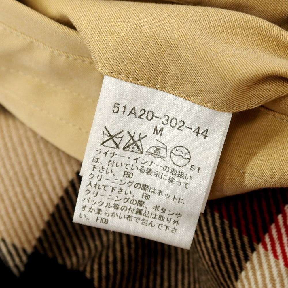 【中古】ブラックレーベル クレストブリッジ BLACK LABELCRESTBRIDGE ライナー付き コットン トレンチコート ベージュ【サイズM】【 状態ランクB 】【 メンズ 】