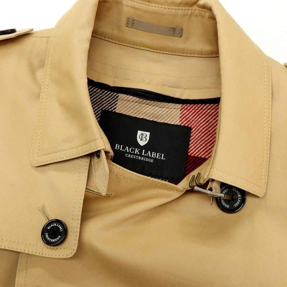 【中古】ブラックレーベル クレストブリッジ BLACK LABELCRESTBRIDGE ライナー付き コットン トレンチコート ベージュ【サイズM】【 状態ランクB 】【 メンズ 】