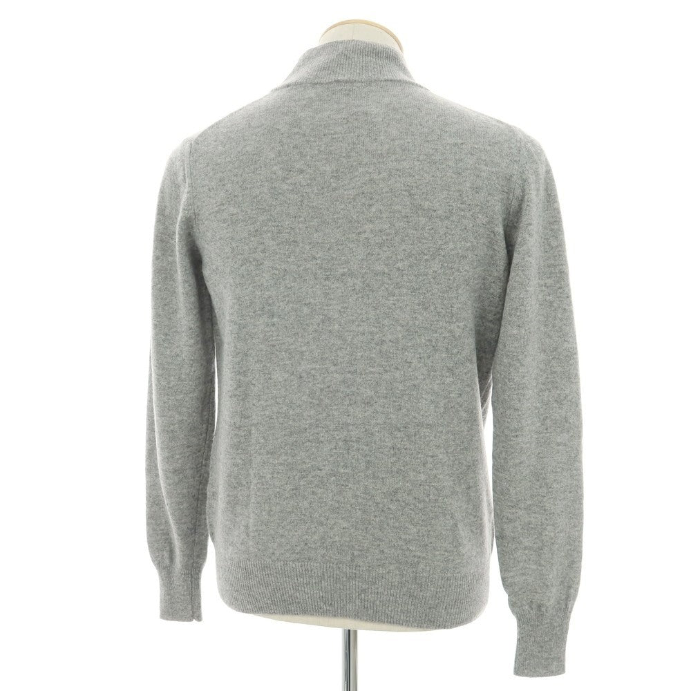 【中古】アレッサンドロルッピ Alessandro Luppi ウールカシミヤ ハイネック プルオーバーニット ライトグレー【サイズ44】【 状態ランクB 】【 メンズ 】