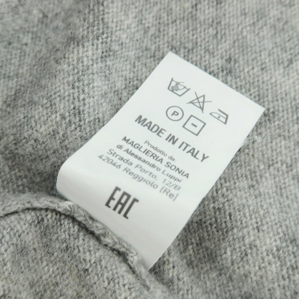 【中古】アレッサンドロルッピ Alessandro Luppi ウールカシミヤ ハイネック プルオーバーニット ライトグレー【サイズ44】【 状態ランクB 】【 メンズ 】