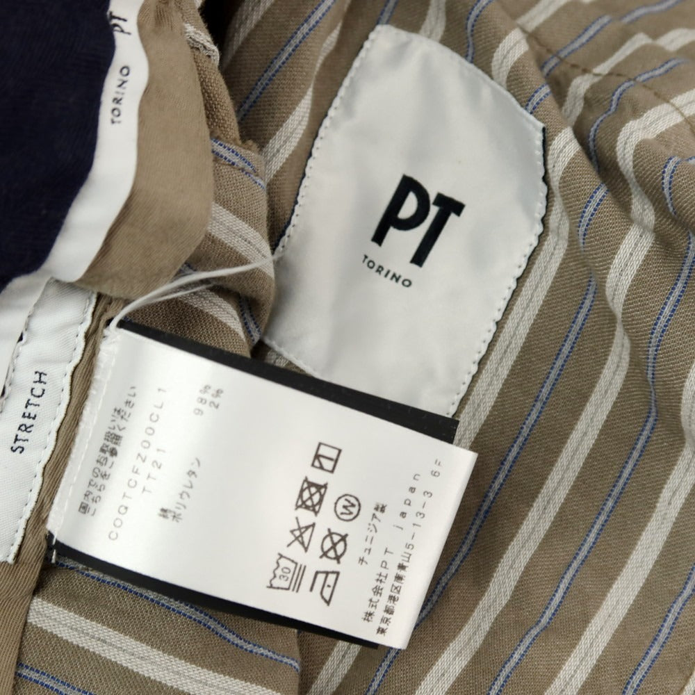 【中古】ピーティートリノ PT TORINO CITY ストレッチ コットン コーデュロイパンツ ダークグレージュ系【サイズ44】【 状態ランクB 】【 メンズ 】