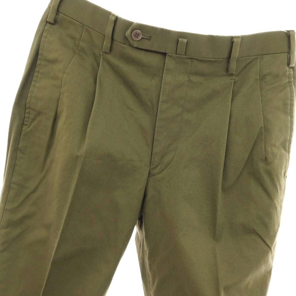 【中古】エスオー SO ストレッチ コットン カジュアルスラックスパンツ オリーブ【サイズ44】【 状態ランクC 】【 メンズ 】