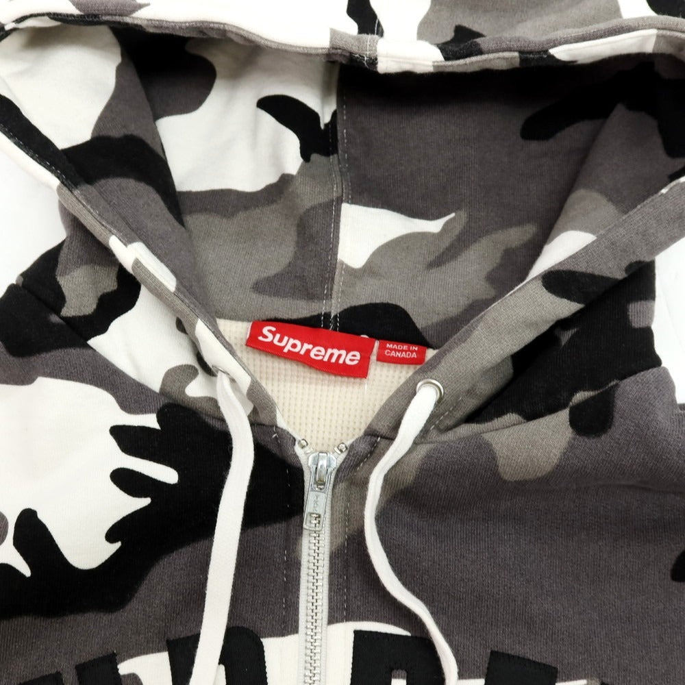 【中古】シュプリーム Supreme 2025年秋冬 Arc Thermal Lined Zip Up Hooded Sweatshirt パーカー グレーxブラック【サイズS】【 状態ランクB 】【 メンズ 】