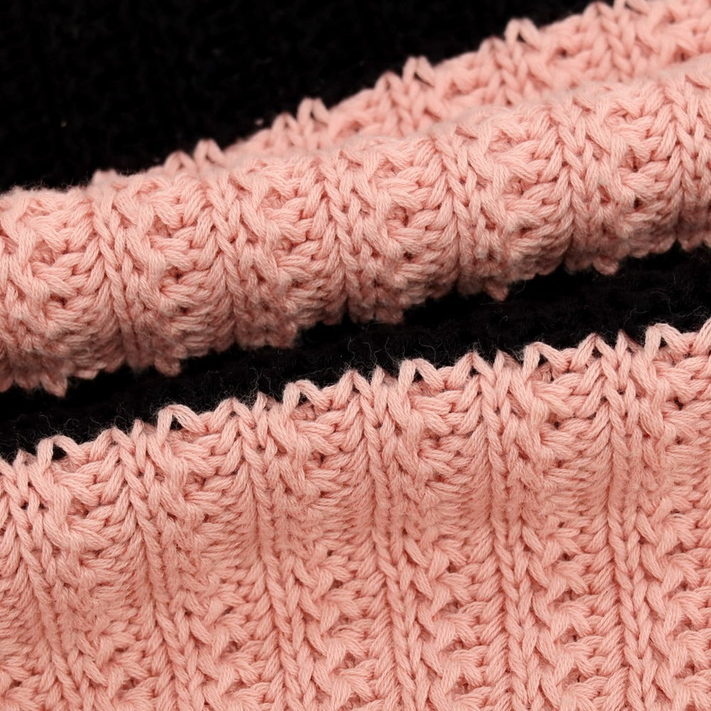 【中古】シュプリーム Supreme 2025年春夏 Loose Gauge Stripe Small Box Sweater プルオーバーニット ピンクxブラック【サイズM】【 状態ランクB 】【 メンズ 】