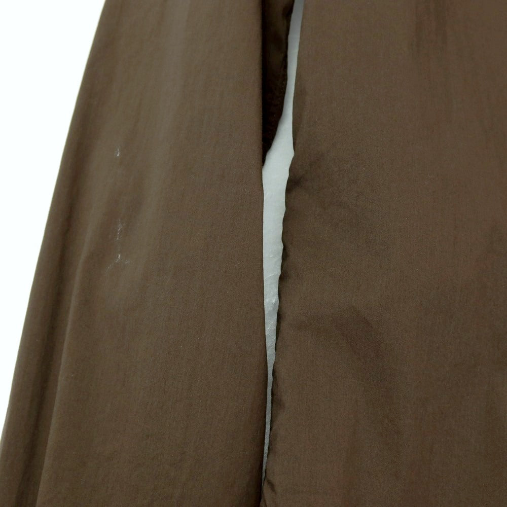 【中古】ルイジボレッリ ラグジュアリーヴィンテージ LUIGIBORRELLI LUXURY VINTAGE ストレッチ コットンナイロン ホリゾンタルカラー カジュアルシャツ ブラウン【サイズM】【 状態ランクB 】【 メンズ 】