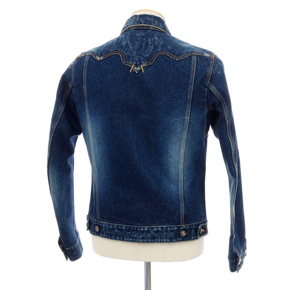 【中古】ゲッコー GEKKO デニムジャケット ジージャン ネイビー【サイズ44】【 状態ランクB 】【 メンズ 】