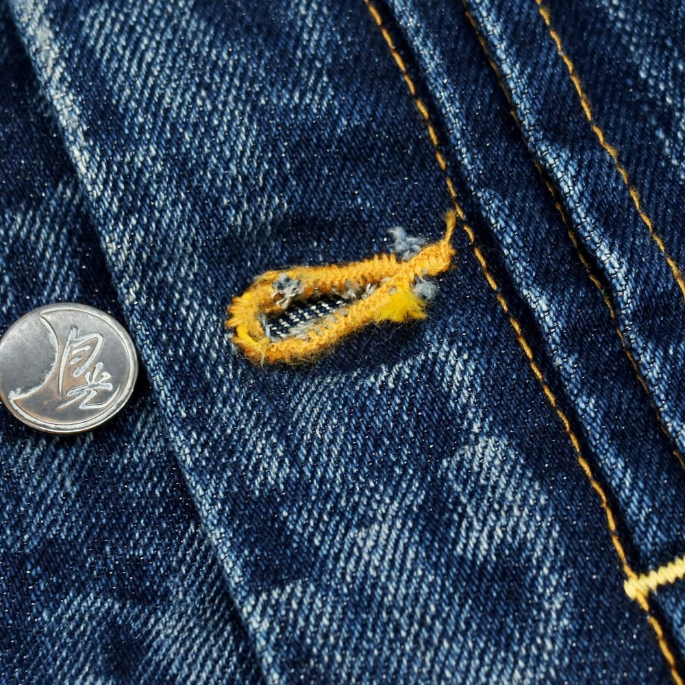 【中古】ゲッコー GEKKO デニムジャケット ジージャン ネイビー【サイズ44】【 状態ランクB 】【 メンズ 】