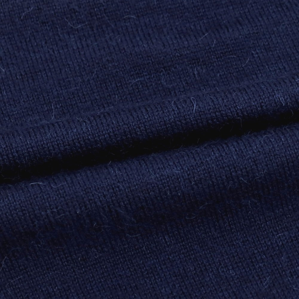 【中古】イノウエブラザーズ THE INOUE BROTHERS ハイゲージ アルパカ クルーネック プルオーバーニット ネイビー【サイズS】【 状態ランクA 】【 メンズ 】