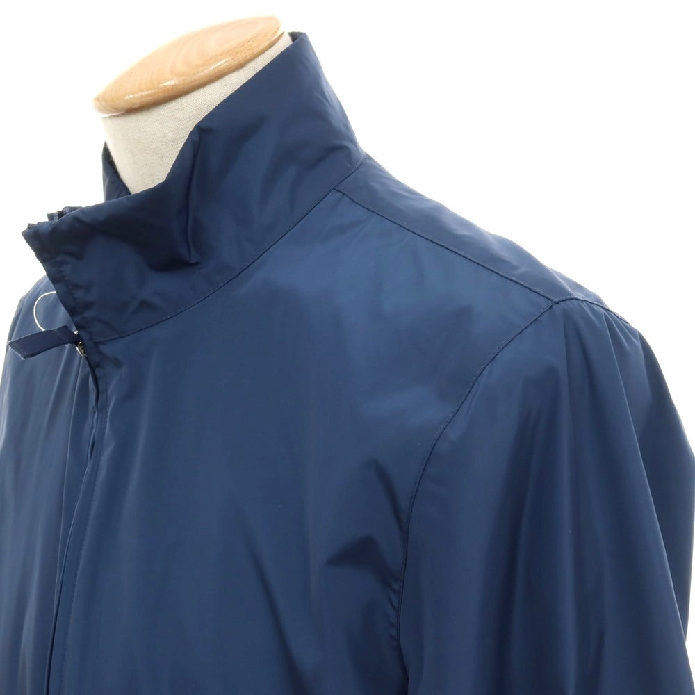 【中古】ジーゼニア Z Zegna ポリエステル スタンドカラー ダブルジップ スイングトップ ネイビーブルー【サイズS】【 状態ランクB 】【 メンズ 】
