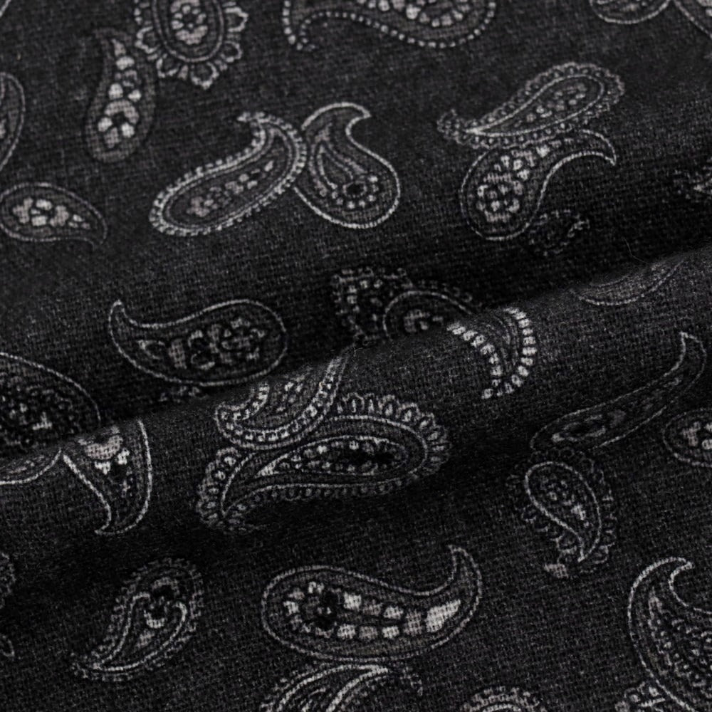 【中古】アルテア Altea ウール ペイズリー柄 ストール ダークグレー【 状態ランクB 】【 メンズ 】