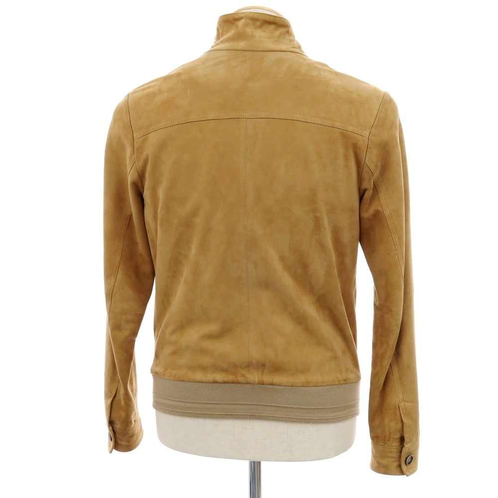【中古】エンメティ EMMETI ゴートスエード レザーブルゾン ゴートスエード マスタード【サイズ42】【 状態ランクC 】【 メンズ 】